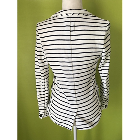 Old Navy Bell Sleeve Striped Blazer Top Sz M - Picture 6 of 8
